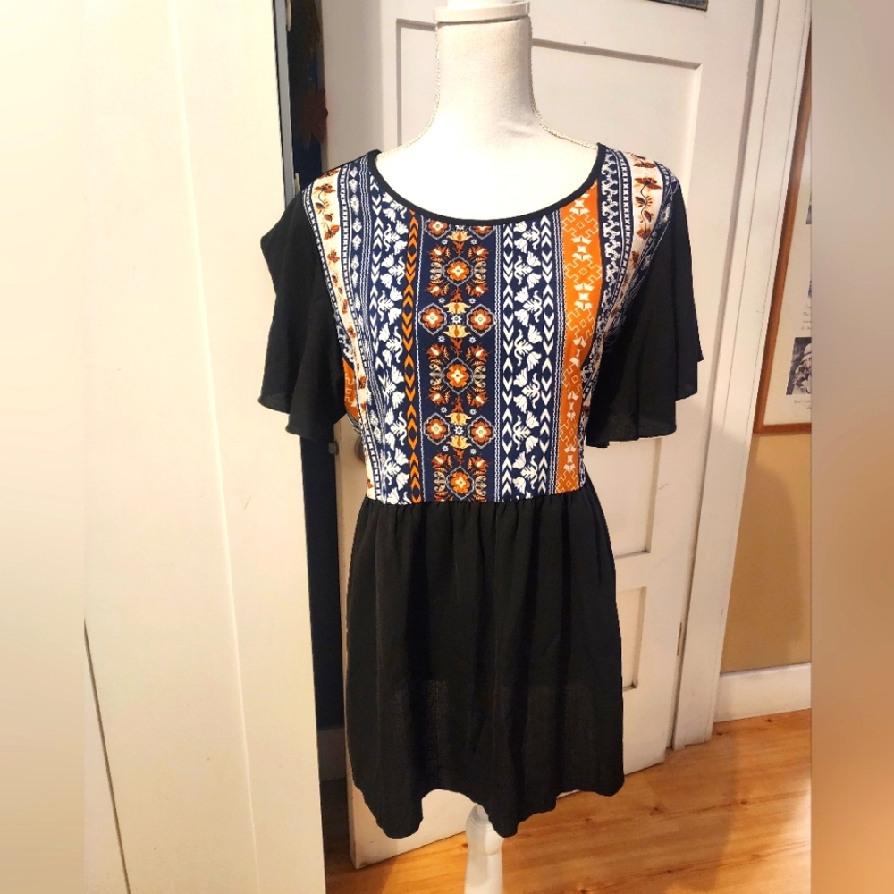 SHEIN Women's Geo Print Smock Tunic NWOT - Picture 8 of 8